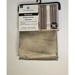 COMFORT BAY DOMINO 1 POLYESTER BLACKOUT PANEL ENERGY SAVING PROTECTS HEAT & COLD